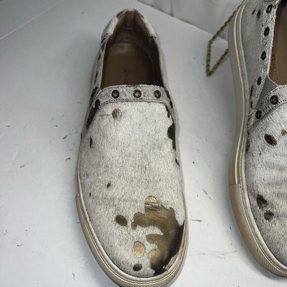 Chocolat Blu Neve Cowhide Design Brown Tan Shoe Size 7.5 - Picture 3 of 10